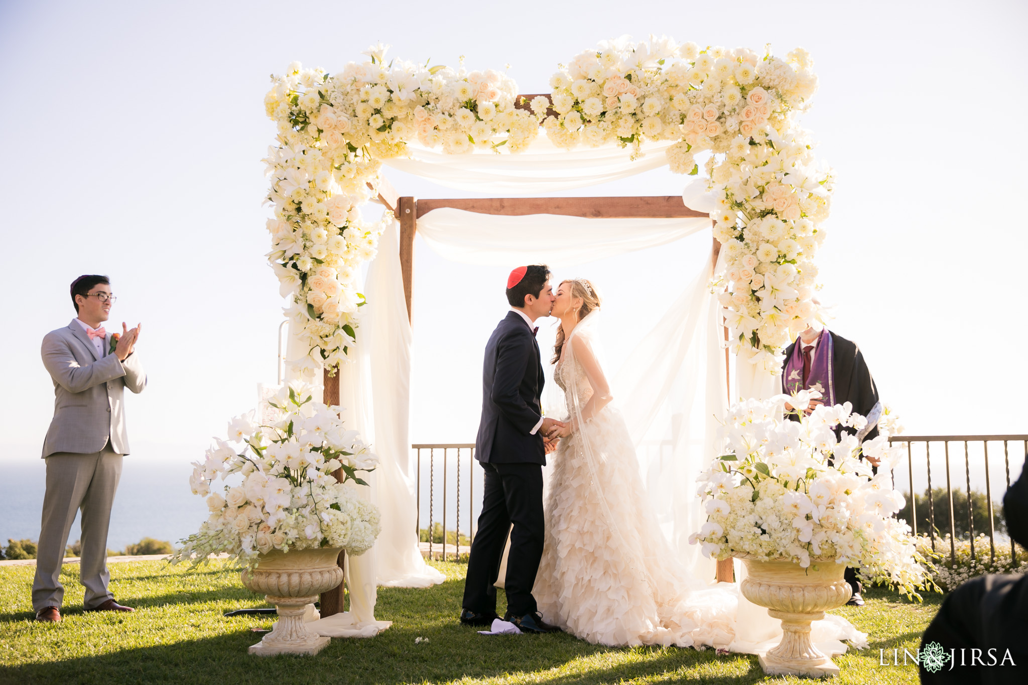 Jewish wedding ceremony under the chuppah